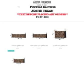 Austinfirewood.com(Order Firewood Online Today) Screenshot