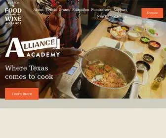 Austinfoodandwinealliance.org(Austin Food & Wine Alliance) Screenshot