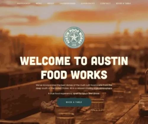 Austinfoodworks.se(Southern True Food at Austin Food Works) Screenshot