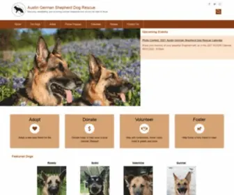 Austingermanshepherdrescue.org(Austin German Shepherd Dog Rescue) Screenshot