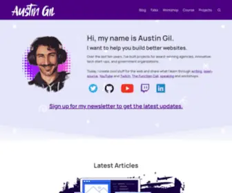 Austingil.com(Hi, I'm Austin Gil) Screenshot