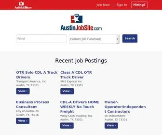 Austinjobsite.com(Austin Jobs and Careers throughout the Tri) Screenshot