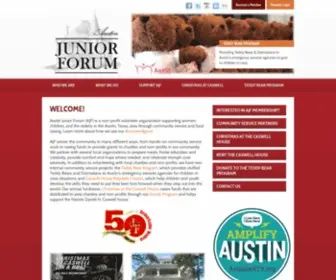 Austinjuniorforum.org(Austin Junior Forum (AJF)) Screenshot