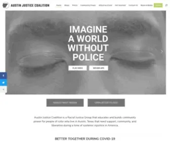 Austinjustice.org(Austin Justice Coalition) Screenshot