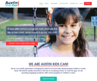 Austinkidscan.org(Austin Kids Can) Screenshot