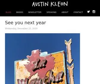 Austinkleon.com(Austin Kleon is a writer who draws) Screenshot