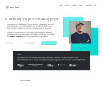 Austinlchurch.com(Tips & Advice on How to Become a Freelancer by Austin L) Screenshot