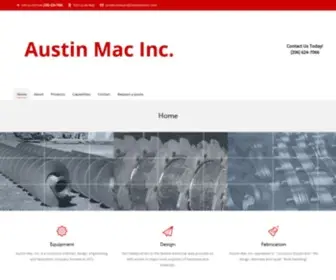 Austinmacinc.com(Screw Conveyors) Screenshot