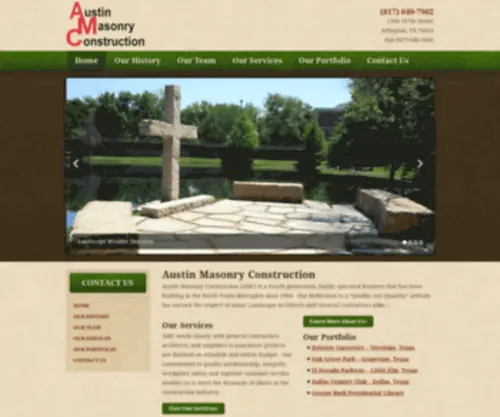 Austinmasonryconstruction.com(Default Web Site Page) Screenshot