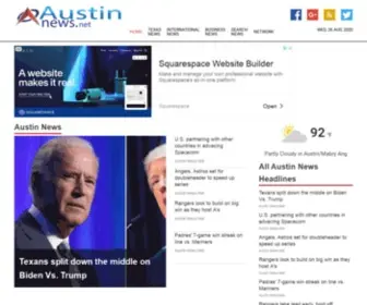 Austinnews.net(Austin News.Net servicing Austin and Texas state) Screenshot