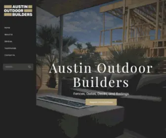 Austinoutdoorbuilders.com(Austin Outdoor Builders) Screenshot