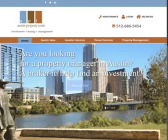 Austinpropertyteam.com(Austin property management) Screenshot