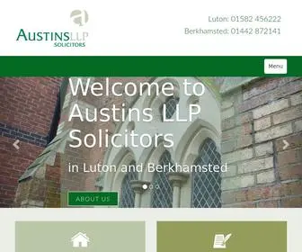 Austinslaw.com(Austins LLP Solicitors) Screenshot