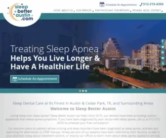 Austinsleepapneatreatment.com(Sleep Practitioner in Austin) Screenshot