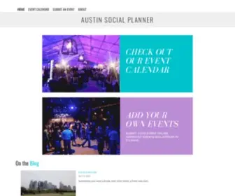 Austinsocialplanner.com(Austin Social Event Calendar) Screenshot