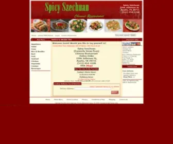 Austinspicyszechuan.com(Spicy Szechuan Chinese Food Austin) Screenshot