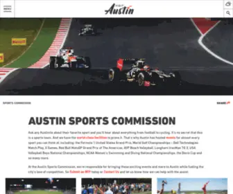 Austinsports.org(Austin Sports Commission) Screenshot