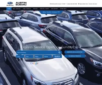 Austinsubaru.com(Austin Subaru) Screenshot