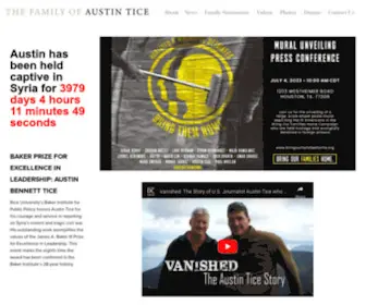 Austinticefamily.com(The Family of Austin Tice) Screenshot