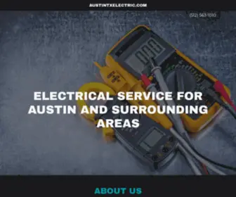 AustintXelectric.com(Electrical Service) Screenshot