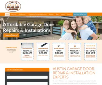 AustintXgaragedoorsolutions.com(Austin Garage Door Solutions) Screenshot