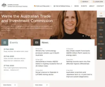 Austrade.gov.au(Austrade, Australian Government) Screenshot