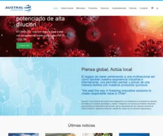 Austral-Chem.cl(Austral Chemicals Chile S.A) Screenshot