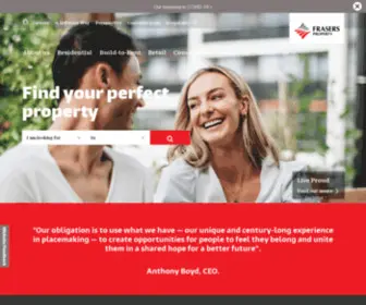 Australand.com.au(Property Developer in Australia) Screenshot