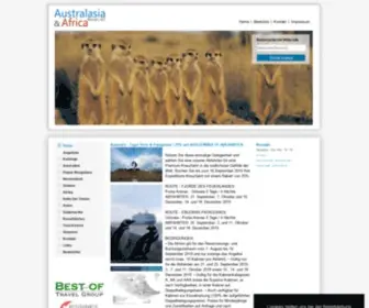 Australasia.ch(Australasia & Africa Reisen AG) Screenshot