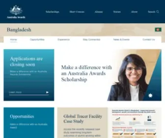 Australiaawardsbangladesh.org(South and West Asia) Screenshot