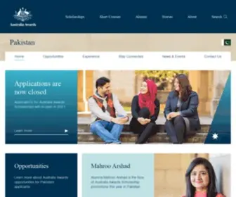 Australiaawardspakistan.org(South Asia & Mongolia) Screenshot