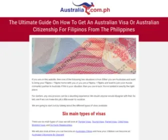 Australia.com.ph(Australian Visa) Screenshot