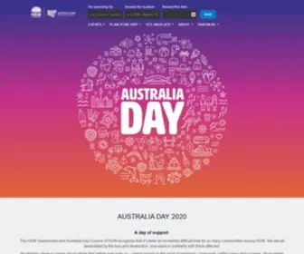 Australiaday.com.au(Australia DayAustralia Day in NSW) Screenshot