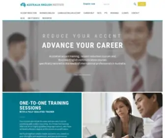 Australiaenglish.com(Accent Reduction & Business Communication) Screenshot