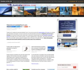 Australiaforum.com(Living and Working in Australia Forum With Immigration and Travel Information) Screenshot