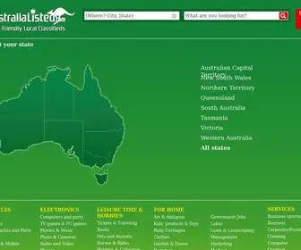 Australialisted.com(Provides millions of safe and local classifieds for jobs) Screenshot