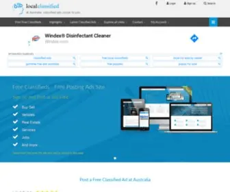 Australialocalclassified.com(Free Classified Ads Australia) Screenshot