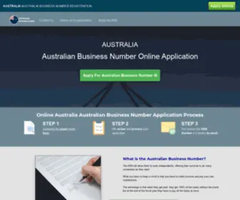 Australian-ABN.com(Australian Business Number Registration) Screenshot