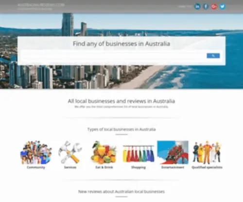 Australian-Reviews.com(All local businesses and reviews in Australia) Screenshot