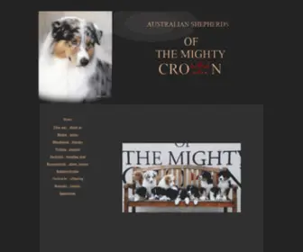 Australian-Shepherds.com(Australian Shepherds of the Mighty Crown) Screenshot