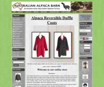 Australianalpaca.com(AUSTRALIAN ALPACA BARN) Screenshot