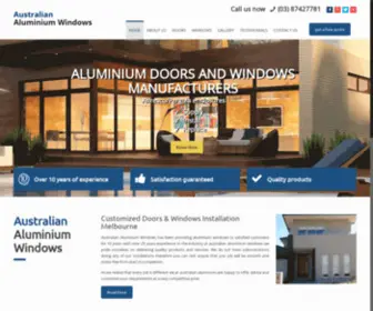 Australianaluminiumwindows.com.au(Customised Quality Aluminium Doors & Windows Installation Melbourne) Screenshot