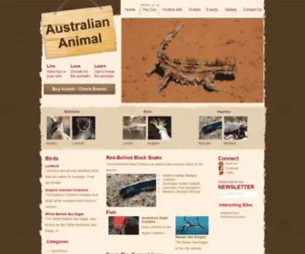 Australiananimallearningzone.com(Australian Animals) Screenshot