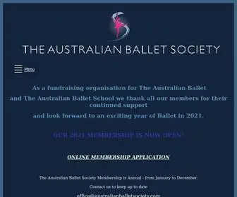 Australianballetsociety.com(The Australian Ballet Society) Screenshot