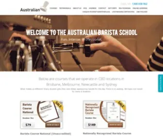 Australianbaristaschool.com.au(The Australian Barista School) Screenshot