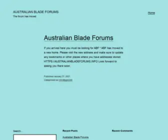 Australianbladeforums.com(Australian Blade Forums) Screenshot