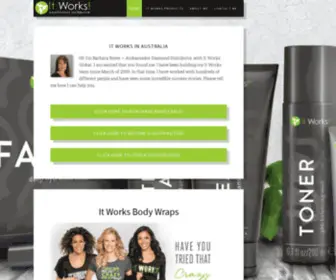 Australianbodywraps.com(It Works Body Wraps) Screenshot