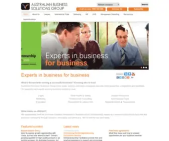 Australianbusiness.com.au(Australian Business Solutions Group) Screenshot
