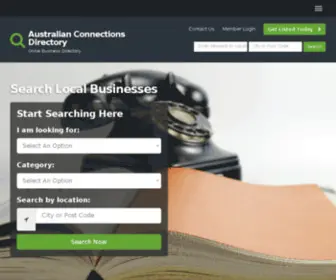 Australianconnectionsdirectory.business(Australian Connections) Screenshot