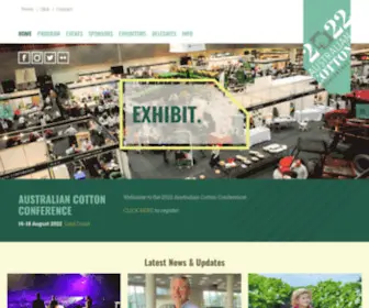 Australiancottonconference.com.au(2022 Australian Cotton Conference) Screenshot